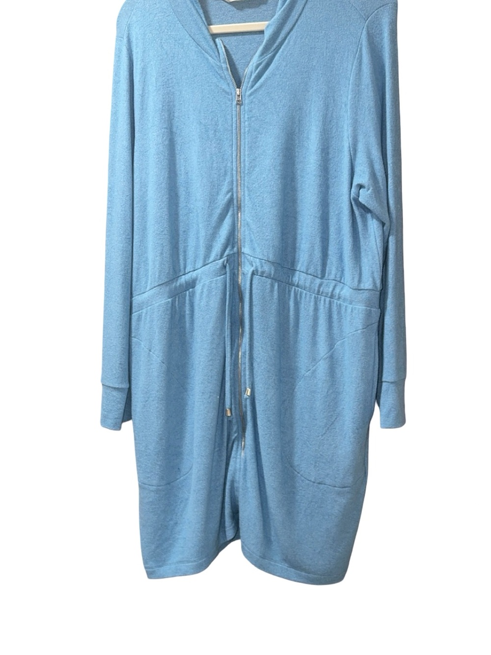 Soft Surroundings Light Blue Zip-Front Utility Jacket